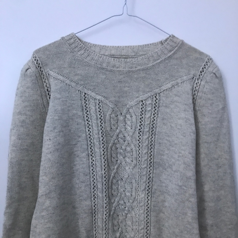 Isabel Étoile Marant Gray Cream Knit Sweater - Picture 2 of 7
